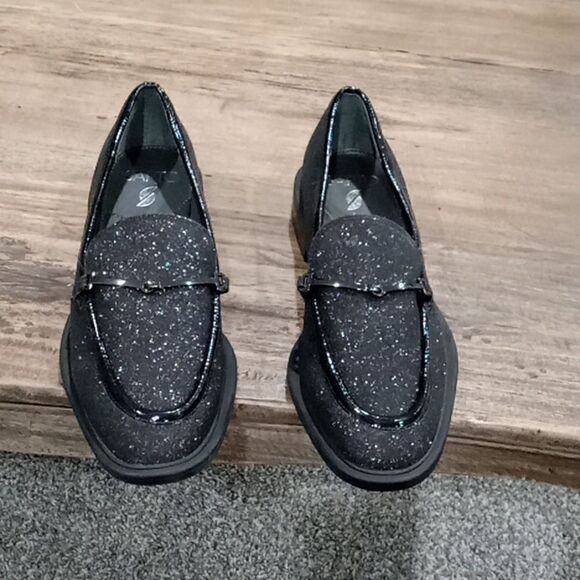 Sarto "Eda 3" black glitter loafer item number 563239 size 7 NWT - Picture 9 of 10